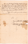 Livingston, Robert, Junr., addressed to Abraham Yates Junr. Esqr. at Albany