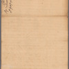 Livingston, Robert, Junr., to Abraham Yates Junr