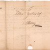 Cobham, William, addressed to Abram [Abraham] Yates Esq. at Albany