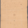 Ven Eps, John E., addressed to Mr. Abram [Abraham] Yates, attorney at law at Albany, to the care of Joseph Yates at Schonechdadie