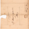Livingston, Robert, Junr., addressed to Mr. Abraham Yates Junr., at Albany