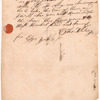 Whitney, Thomas, addressed to Abraham Yates Esq. at Albany
