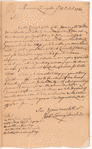 Livingston, Robert, Junr., addressed to Mr. Abraham Yates Junr. Merchant in Albany