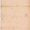 Livingston, Robert, Junr., addressed to Mr. Abraham Yates Junr. Merchant in Albany