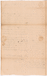Livingston, Robert, Junr., addressed to Mr. Abraham Yates Junr. Merchant in Albany