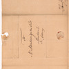 Livingston, Robert, Junr., addressed to Mr. Abraham Yates Junr. Merchant in Albany