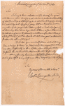 Livingston, Robert, Junr., addressed to Abraham Yates Esq. at Albany