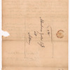 Livingston, Robert, Junr., addressed to Abraham Yates Esq. at Albany