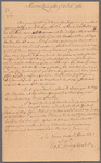 Livingston, Robert, Junr., to Abraham Yates Junr