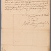 Livingston, Robert, Junr., to Abraham Yates Junr