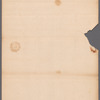 Livingston, Robert, Junr., addressed to Abraham Yates Junr. Esqr. at Albany