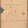 Livingston, Robert, Junr., addressed to Abraham Yates Junr. Esqr. at Albany