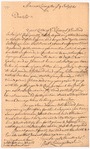 Livingston, Robert, Junr., addressed to Mr. James Stevenson, Merchant in Albany