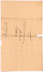 Livingston, Robert, Junr., addressed to Mr. James Stevenson, Merchant in Albany