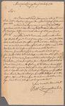 Livingston, Robert, Junr., addressed to Abraham Yates Esq. in Albany