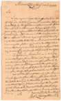Livingston, Robert, Junr., addressed to Abraham Yates Esq. at Albany
