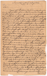 Livingston, Robert, Junr., addressed to Abraham Yates Esq. at Albany