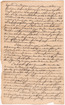 Livingston, Robert, Junr., addressed to Abraham Yates Esq. at Albany