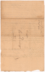 Livingston, Robert, Junr., addressed to Abraham Yates Esq. at Albany