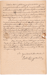 Livingston, Robert, Junr., addressed to Abraham Yates Junr. Esqr., Attorney at Law in Albany