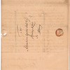 Livingston, Robert, Junr., addressed to Abraham Yates Junr. Esqr., Attorney at Law in Albany