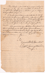Livingston, Robert, Junr., addressed to Abraham Yates Junr. Esqr., Attorney at Law in Albany
