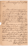 Livingston, Robert, Junr., addressed to Abraham Yates Junr. Esqr. at Albany