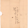 Yates, Abraham, Junr., addressed to Mr. Hyde, son of Capt. Hide at Sarachtoge, behind Walran Clute