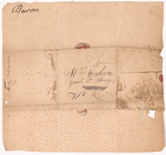 Winne, Anthony, addressed to Mr. Abraham Yeats [Yates] at Albany