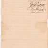 Brewster, Samuel, Addressed to Abraham Yates Junr., Esquire, Albany