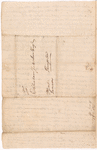 Visscher, Matthew, addressed to Abraham Yates Junr. Esqr., Kingston