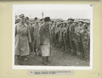 Winston Churchill reviewing Polish troops in England, Sikowski at left.