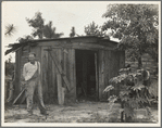 Shack in which rehabilitation client lives before obtaining resettlement loan. Louisiana