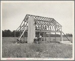 Barn being constructed at Penderlea Farms, North Carolina