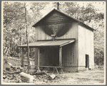 New tobacco barn, constructed through funds advanced by Resettlement Administration. Fuquay Springs, North Carolina