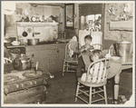 Kitchen in home of rehabilitation client. Lancaster, New Hampshire