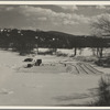 Cutting ice on the Ottauquechee River. Coos County, New Hampshire