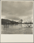 Farms completely isolated by the Shenandoah River during spring floods. West Virginia