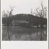 Flood waters of the Shenandoah River near Winchester, Virginia