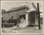 Abandoned amusement hall on a large sugarcane plantation. Plaquemines Parish, Louisiana