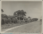 Homes of laborers on one of the large abandoned sugarcane plantations. These men are now on relief. Placquemines Parish, Louisiana