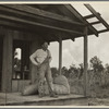 Shack in which rehabilitation client lives before obtaining resettlement loan. Louisiana