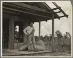 Shack in which rehabilitation client lives before obtaining resettlement loan. Louisiana