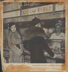 Clipping of women in furs at the automat from Serenade magazine