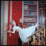 José Ferrer and Florence Henderson in the stage production The Girl Who Came to Supper