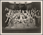 Ethel Merman and chorus in the stage production Anything Goes