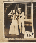 Ethel Merman, William Gaxton, Victor Moore and unidentified others in the stage production Anything Goes