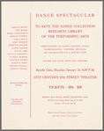 Dance Spectacular to Save the Dance Collection, Research Library for the Performing Arts