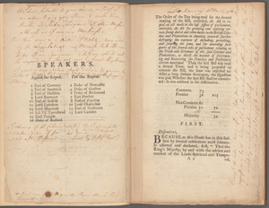 Protest against the bill to repeal the American stamp act, of last session