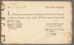 Banque Royale banknote, cent livres